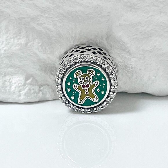 Pandora Gingerbread man Christmas Bead Charm S925 Silver Charm - Picture 1 of 3